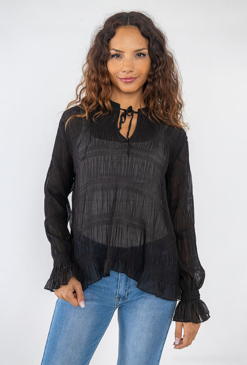 Wholesaler So Brand - Long-sleeved blouse