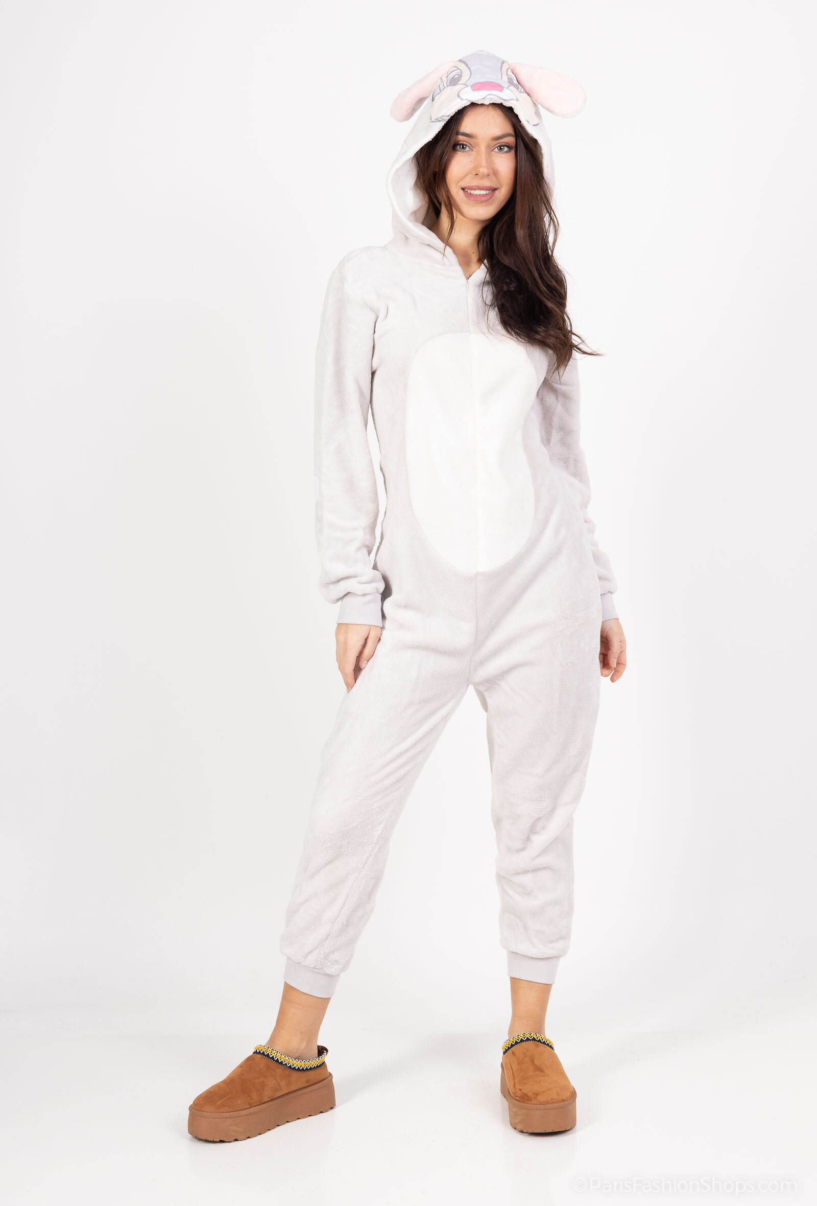 Wholesaler So Brand - Overall coral fleece pajamas BAMBI