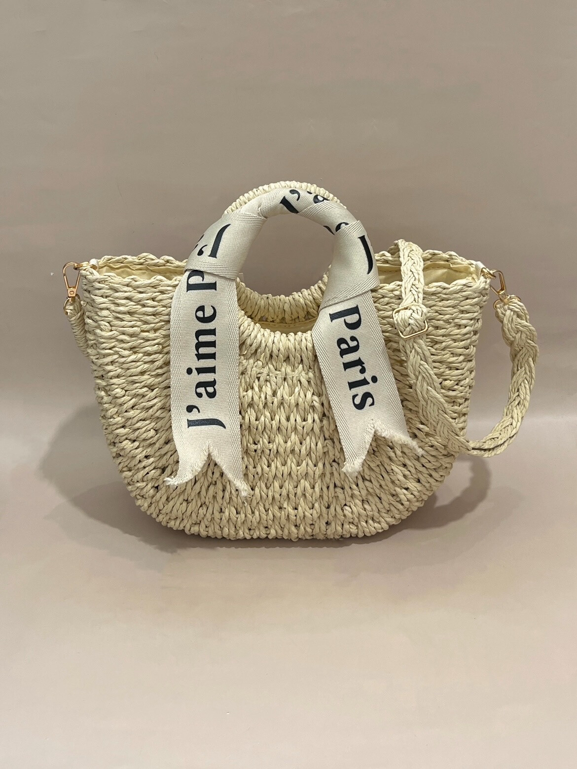 Großhändler SO & LO - Handtasche in Raffia