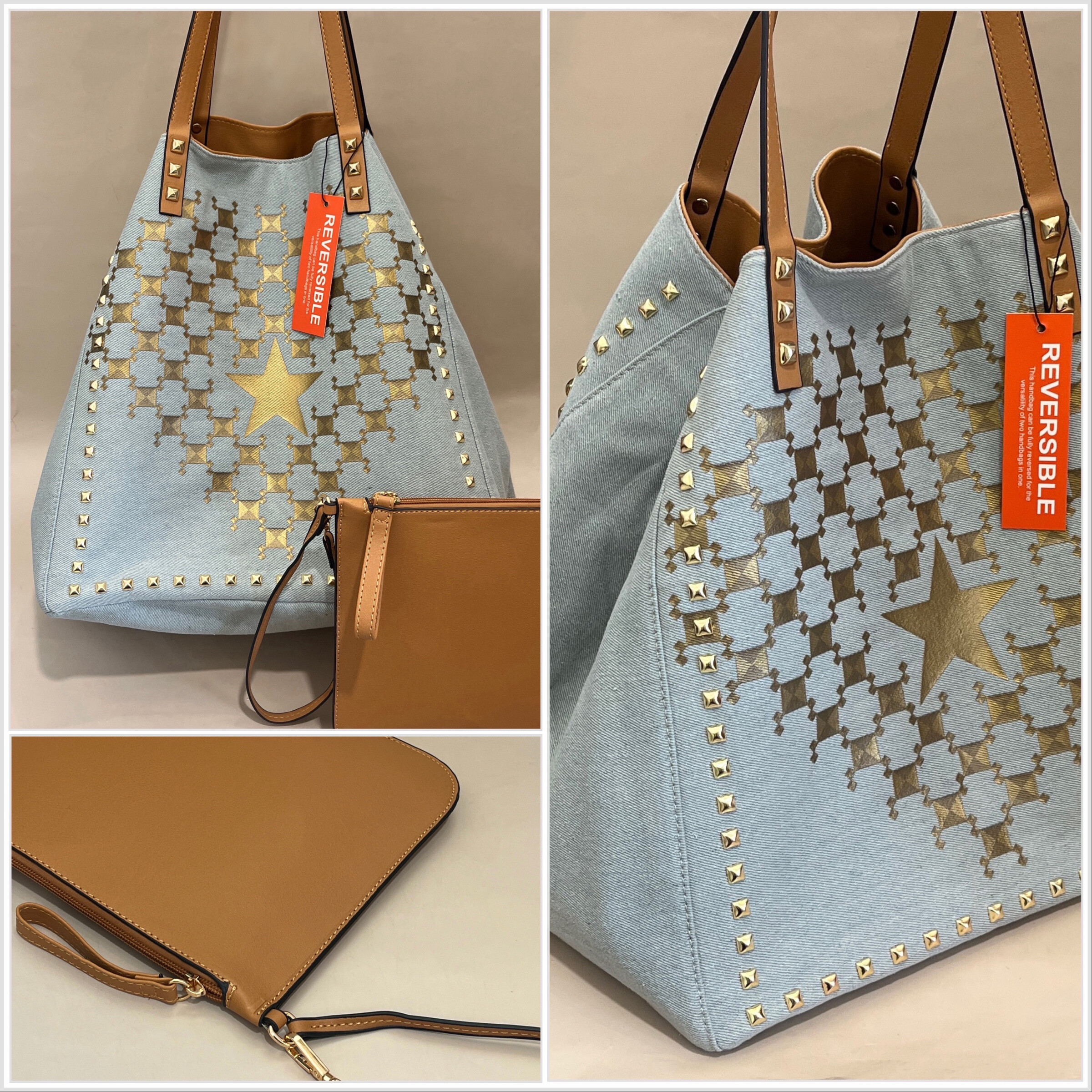 Wholesaler SO & LO - Reversible handbag with pattern