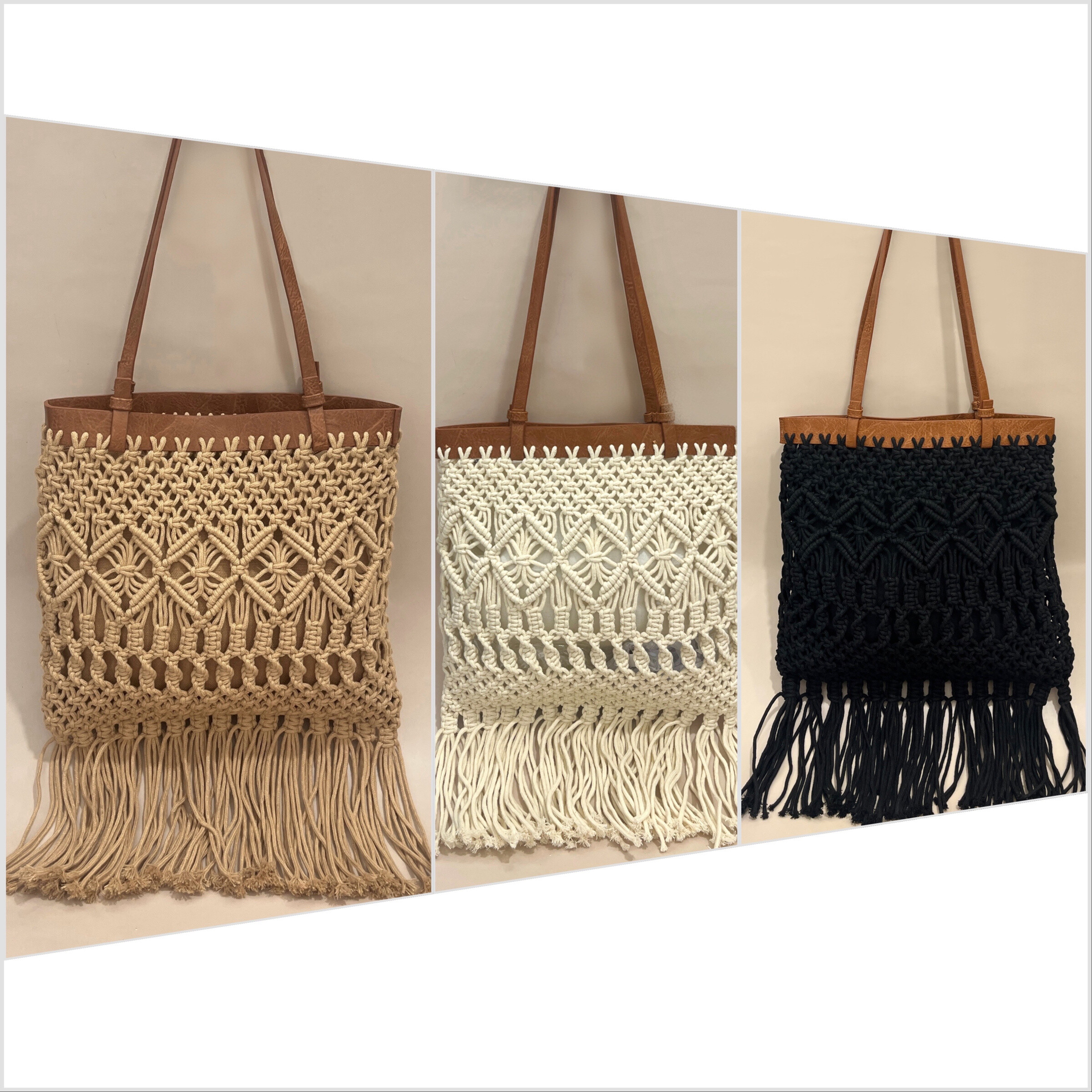 Mayorista SO & LO - Bolso de hombro macramé
