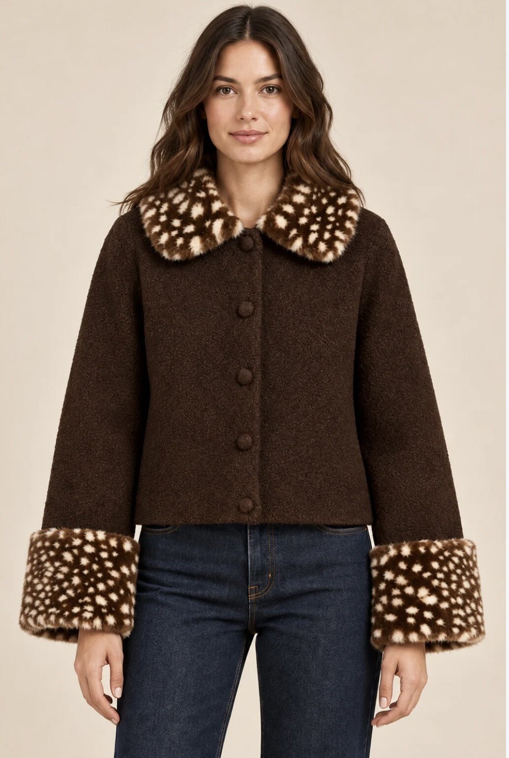 Mayorista SO LOOK - Chaqueta abotonada con solapas Bambi