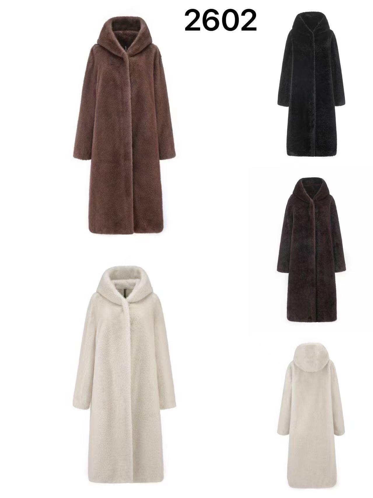 Grossiste SOFLY - Manteau long en fourrure synthétique à capuche, modèle 2602