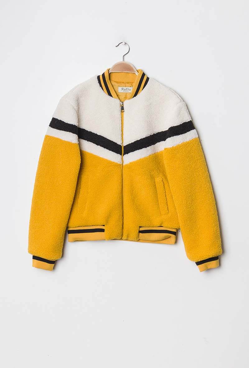 Grossiste Softy Paris - Bomber en fourrure color block