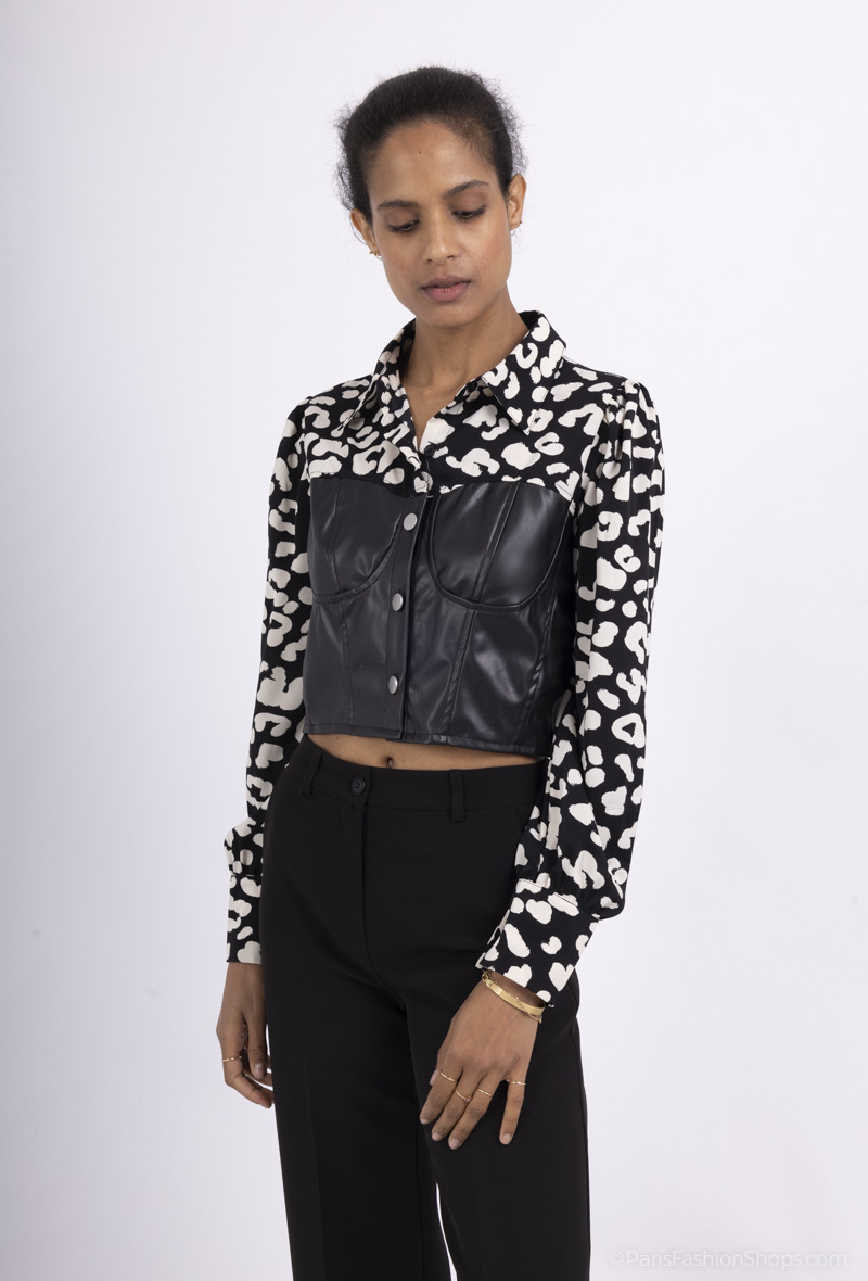 Grossiste Softy Paris - CHEMISE BI MATIERE