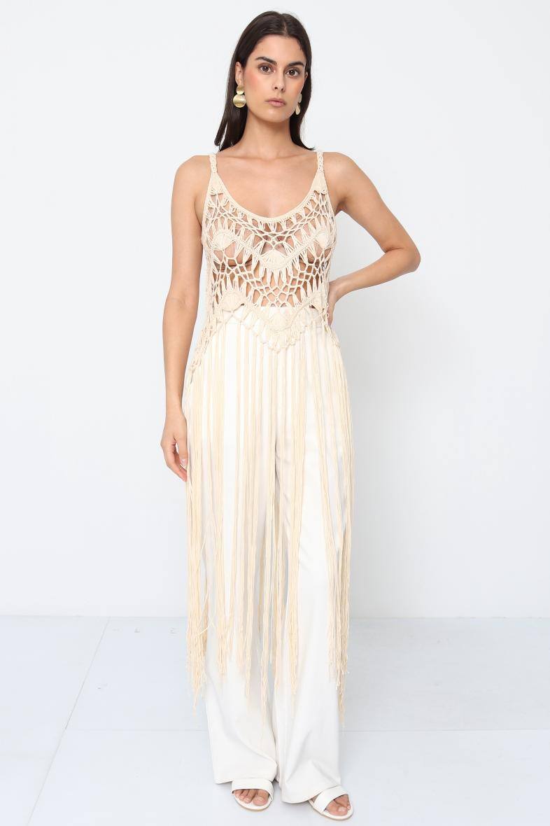 Grossiste Softy Paris - Debardeur long A franges