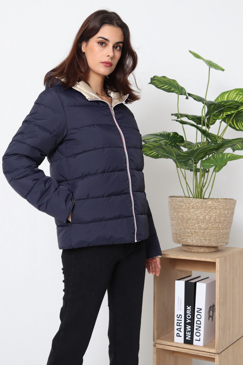 Grossiste Softy Paris - Doudoune imperméable reversible