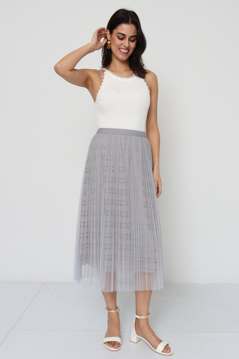Grossista Softy Paris - gonna in pizzo con tulle