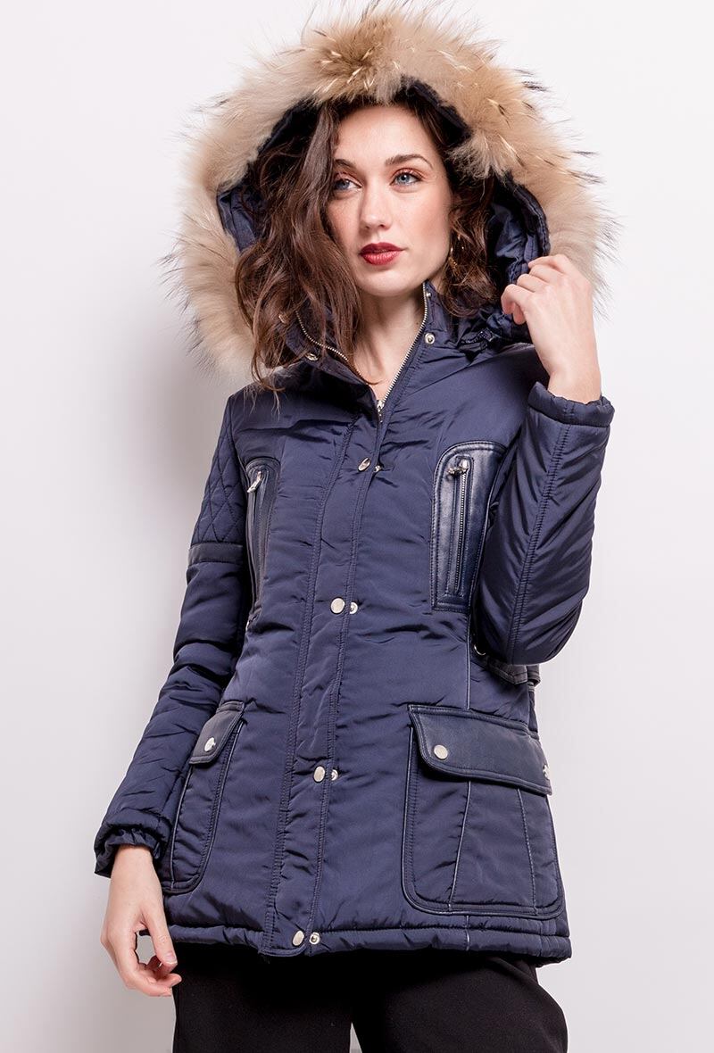 Großhändler Softy Paris - Parka mit abnehmbarer Kapuze und Pelz