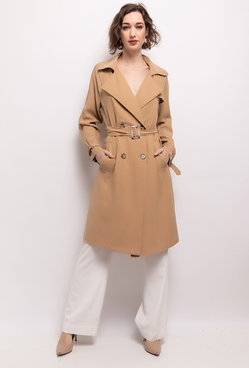 Großhändler Softy Paris - Trenchcoat mit Gürtel