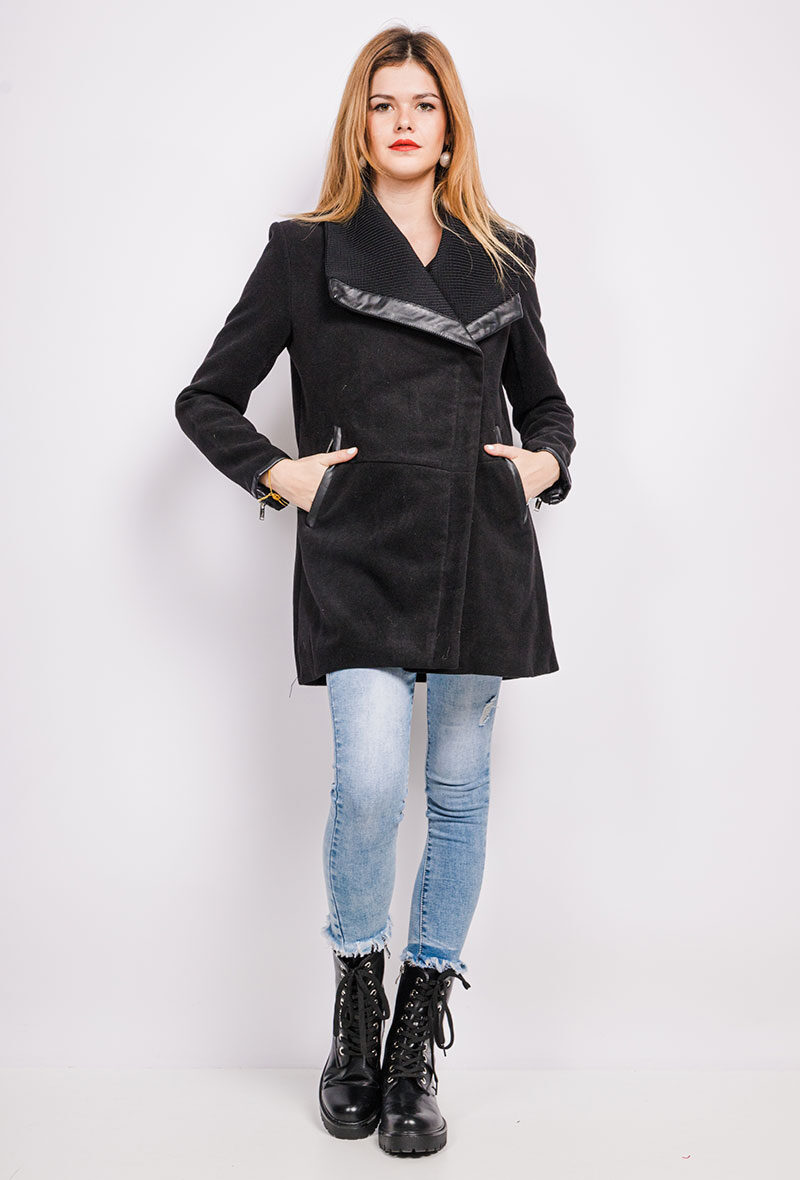 Grossiste Softy Paris - Manteau bi-matière
