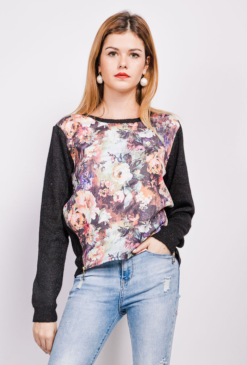 Grossiste Softy Paris - Pull bi-matière