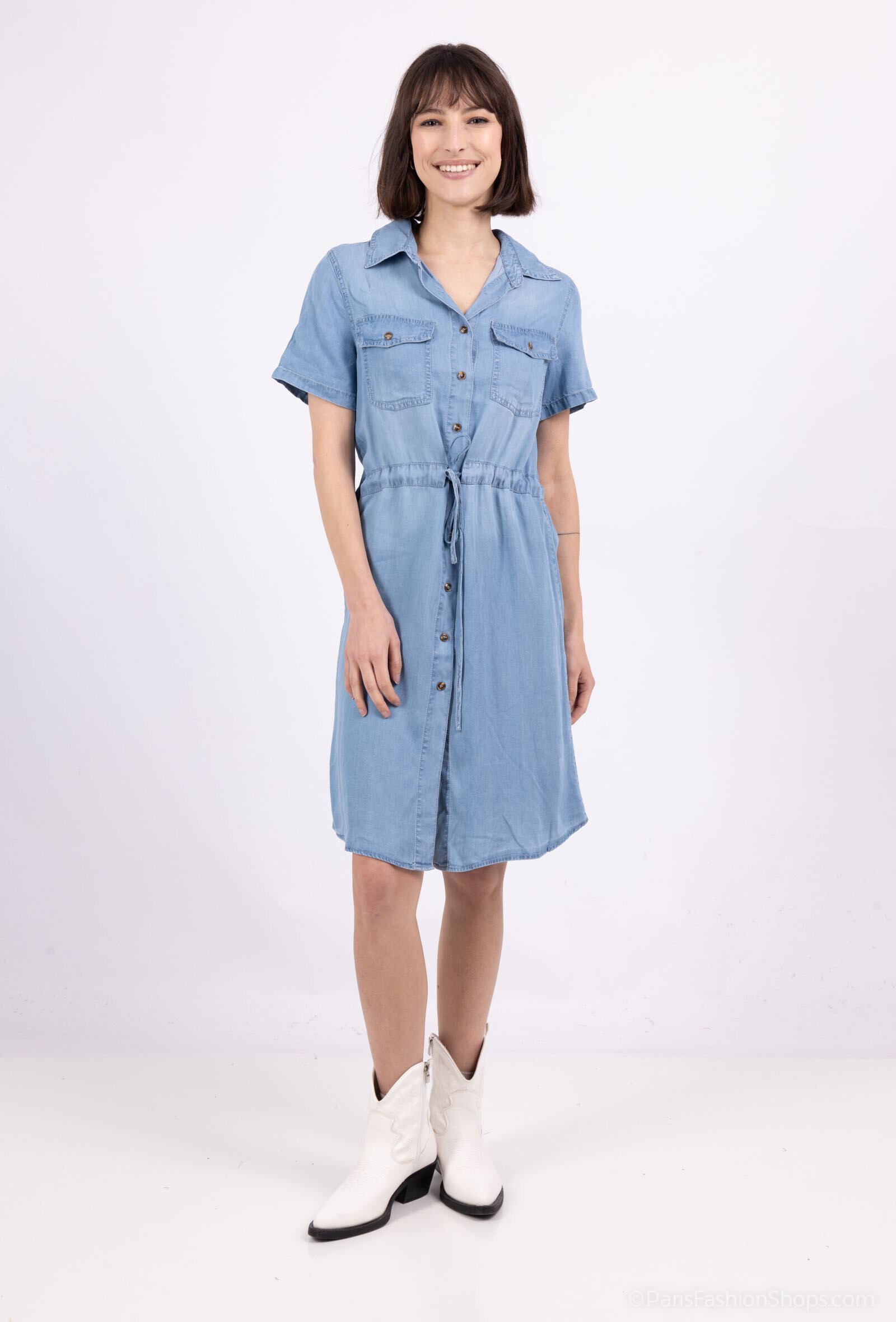 Grossista Softy Paris - Abito chemisier in denim