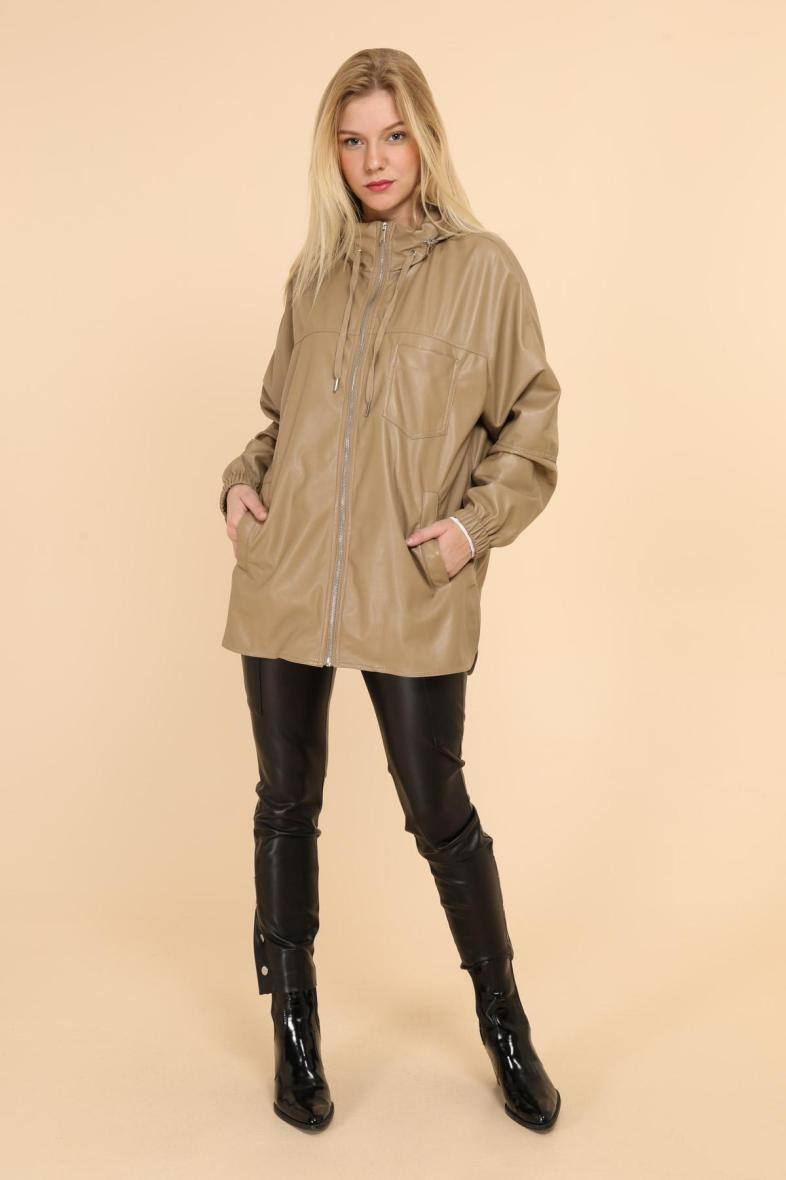 Großhändler Softy Paris - Kunstlederjacke
