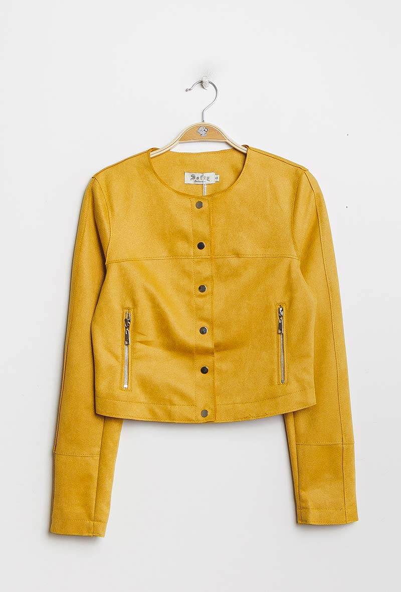 Grossiste Softy Paris - Veste courte effet daim