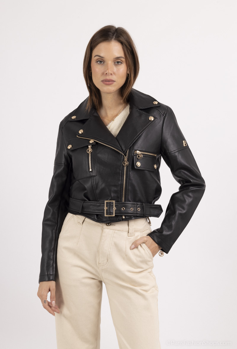 Grossiste Softy Paris - Veste perfecto  en simili cuir