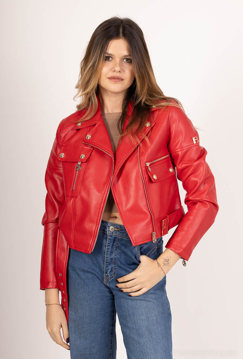 Grossiste Softy Paris - Veste perfecto  en simili cuir