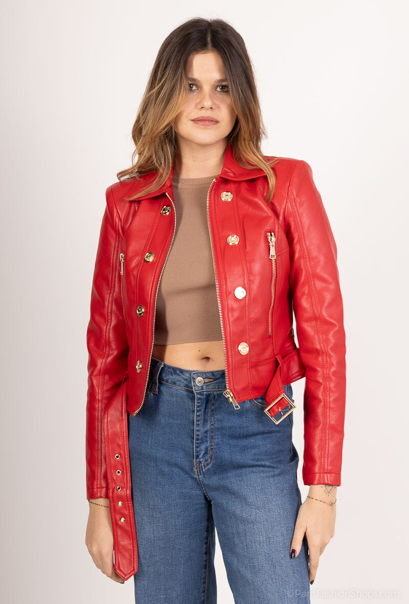 Großhändler Softy Paris - Perfecto-Jacke aus Kunstleder