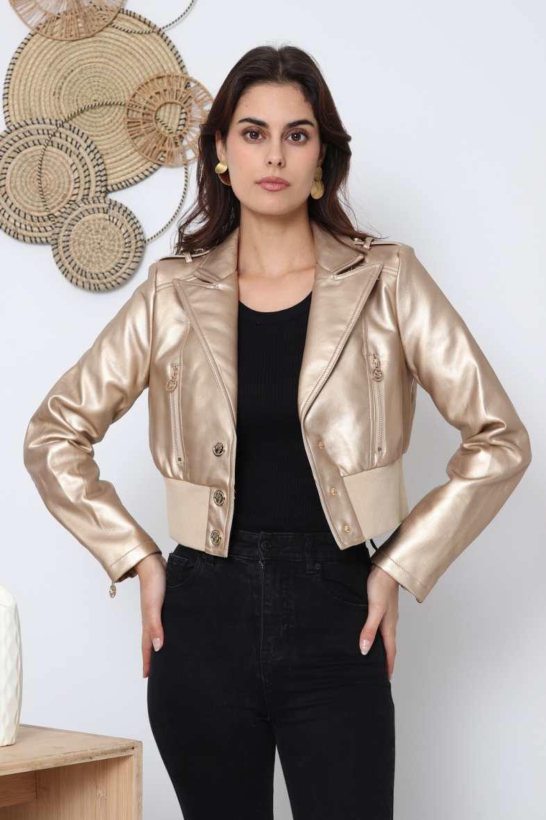 Grossista Softy Paris - Blazer in ecopelle