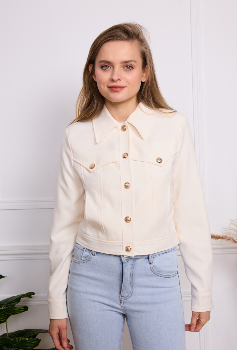 Großhändler Softy Paris - Fließende Crêpe-Jacke