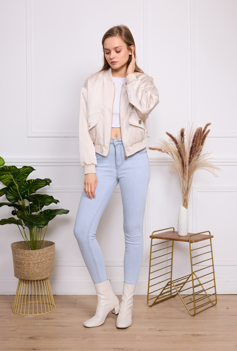 Grossiste Softy Paris - Blouson bomber en crêpe