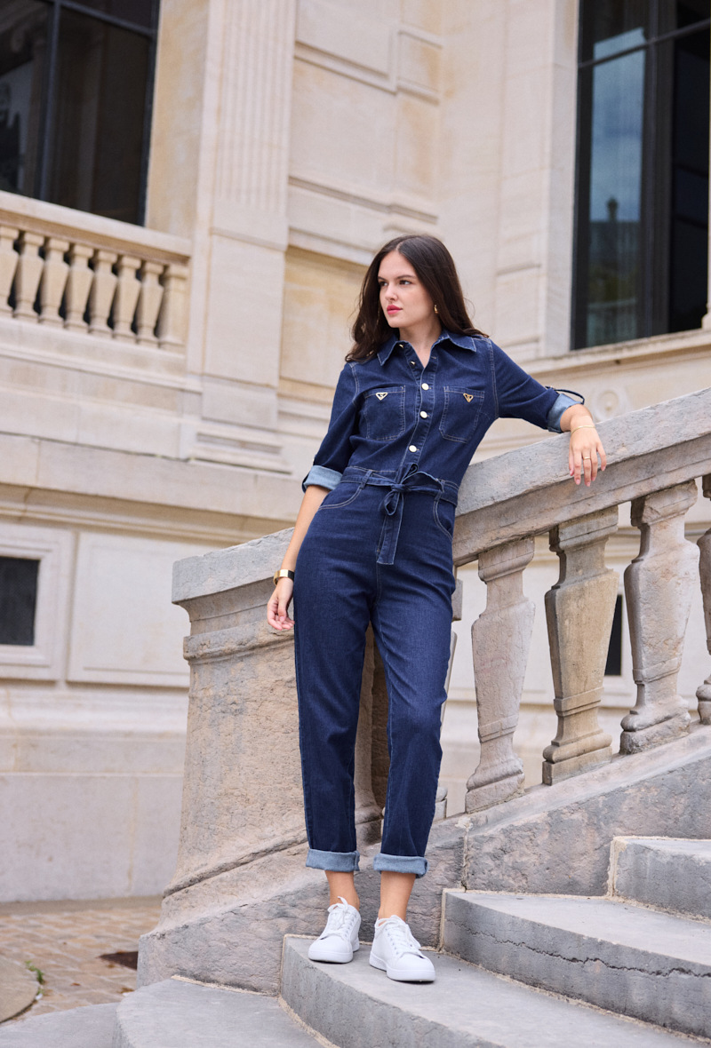 Grossiste Softy Paris - Combinaison en jeans à détails
