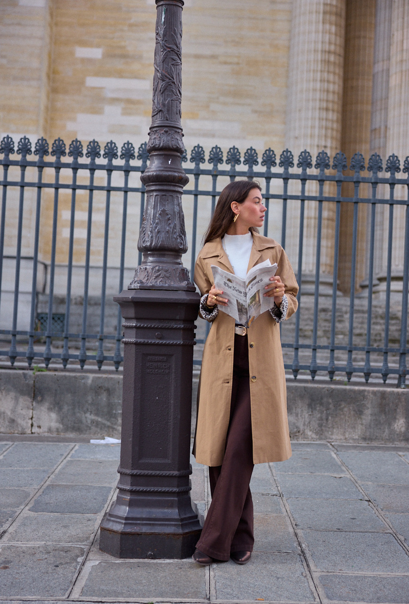 ジャケット・アウター Supreme Leopard Lind Trenchcoat XL BEIGE Long trench coat with leopard lining | Paris Fashion Shops