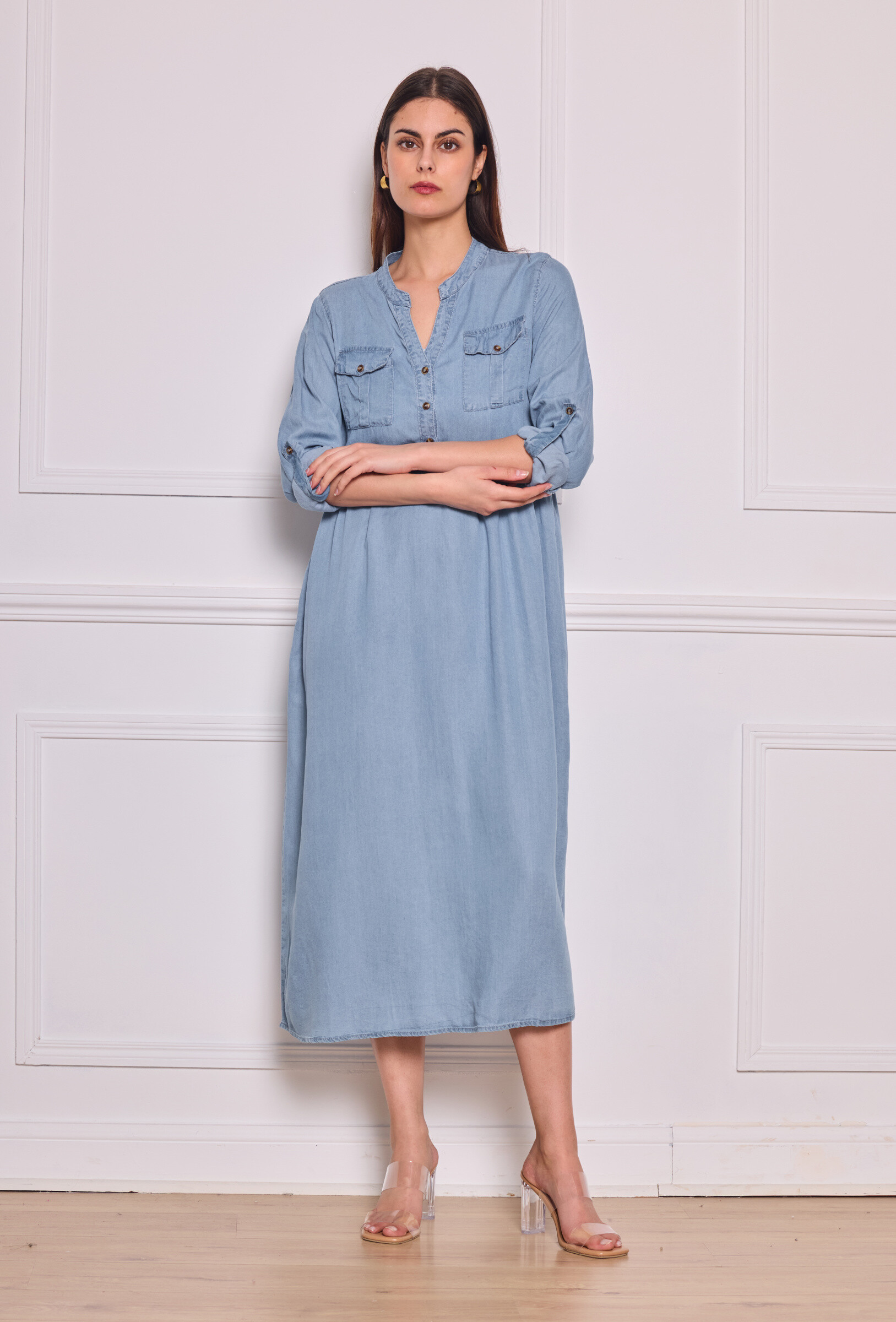 Grossista Softy Paris - Abito lungo in tencel
