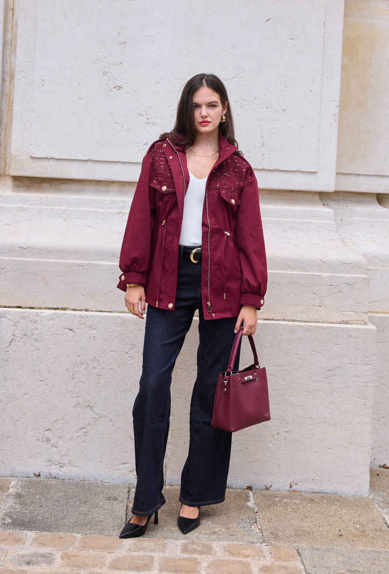 Grossiste Softy Paris - Veste trench détails tweed