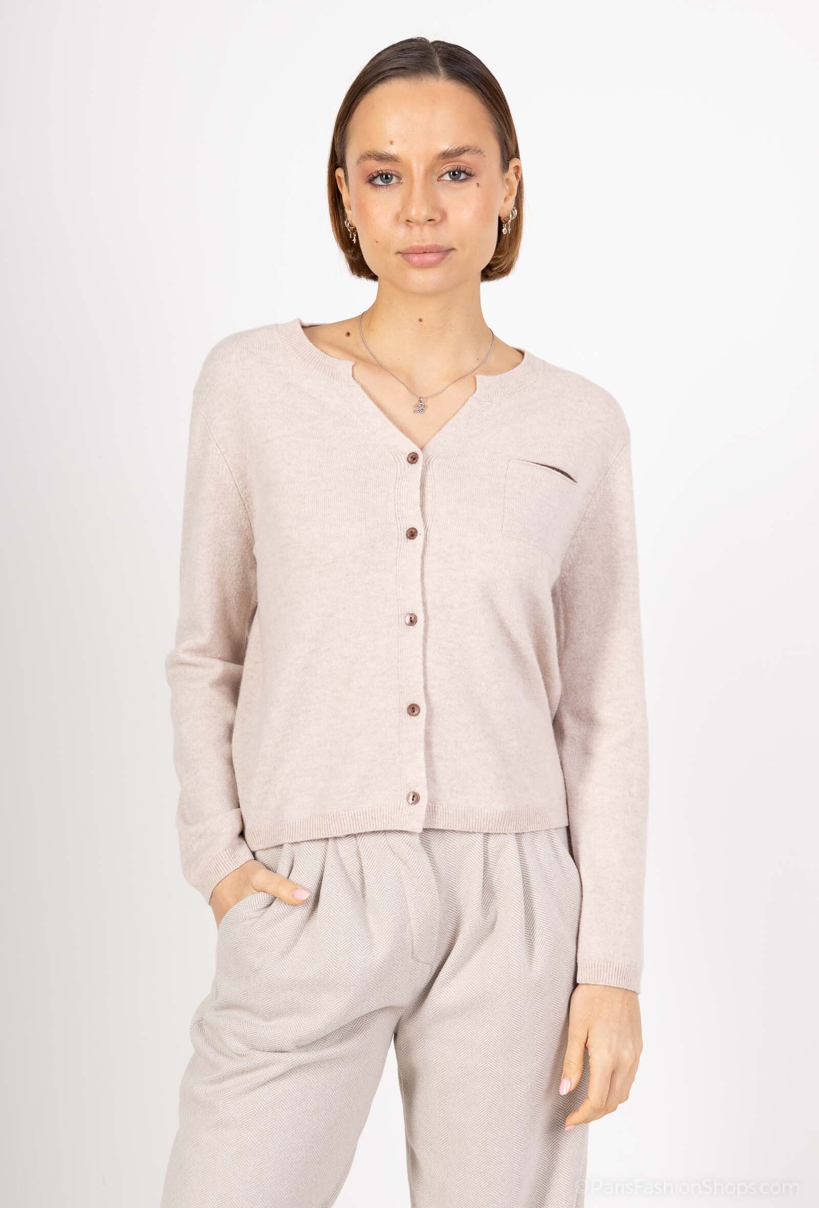 Grossiste SOGGO - gilet avec bouton en laine
