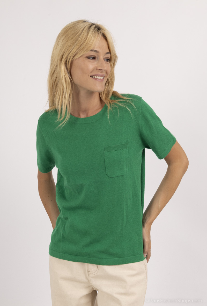 Wholesaler SOGGO - Basic fine sweater T-shirt