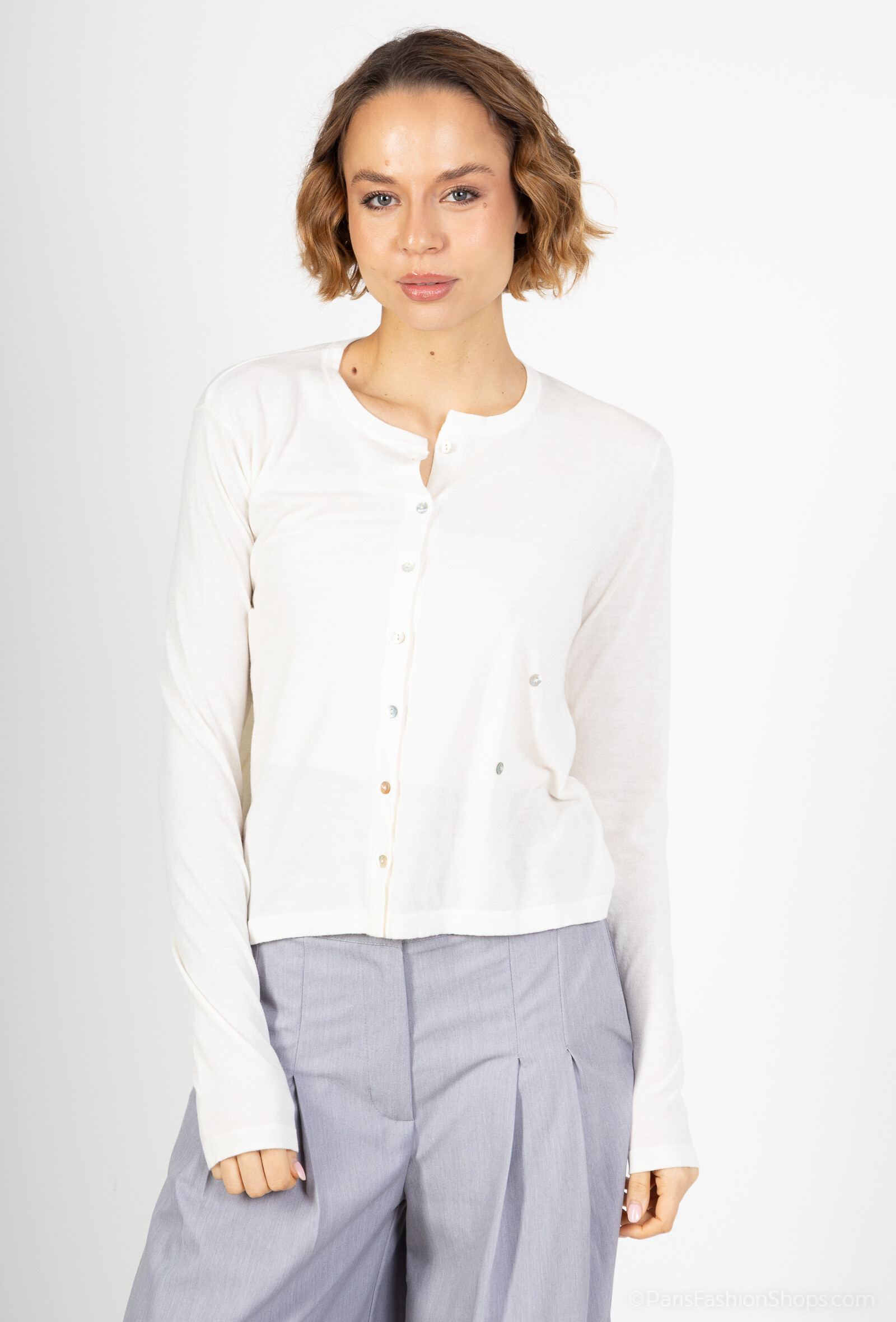 Grossiste SOGGO - pull manche longue avec bouton en laine