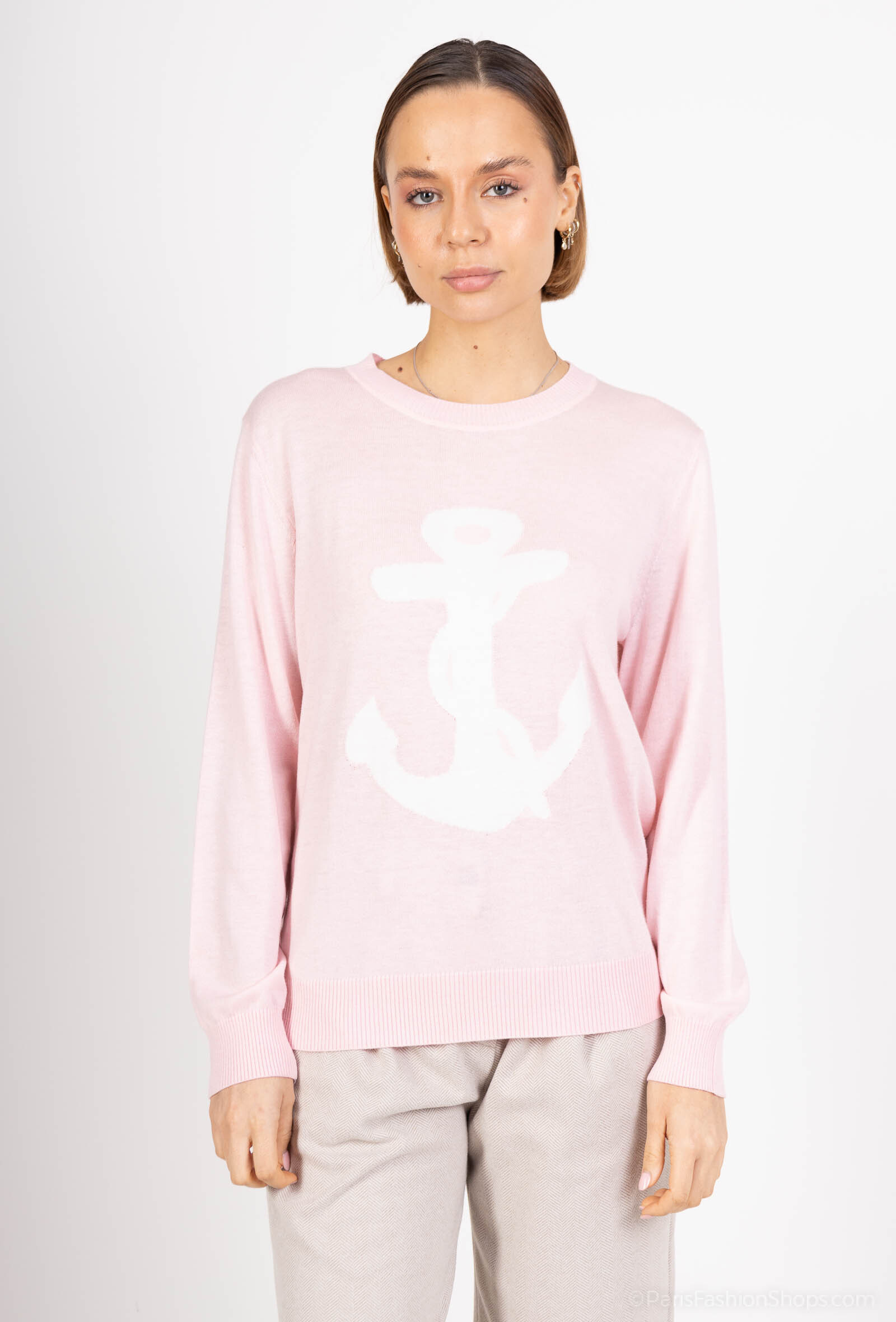 Grossiste SOGGO - pull fin avec imprimé ancre