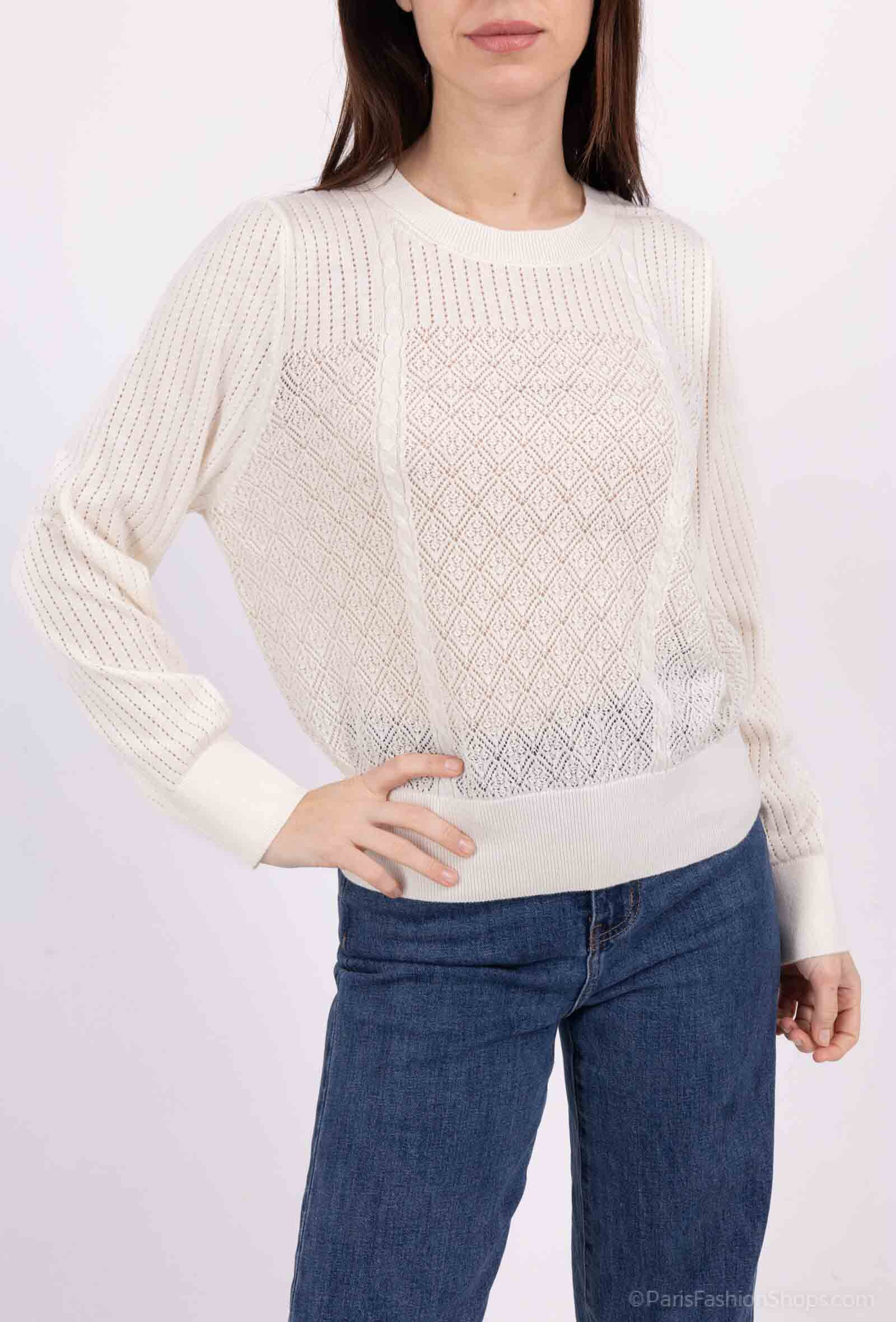 Grossiste SOGGO - pull fin ajouré manche longue