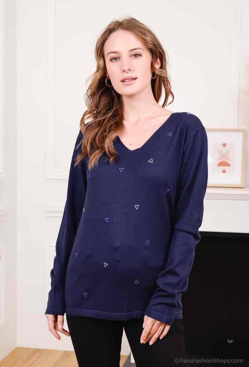 Wholesaler Soie pour Soi - Sweater with strass