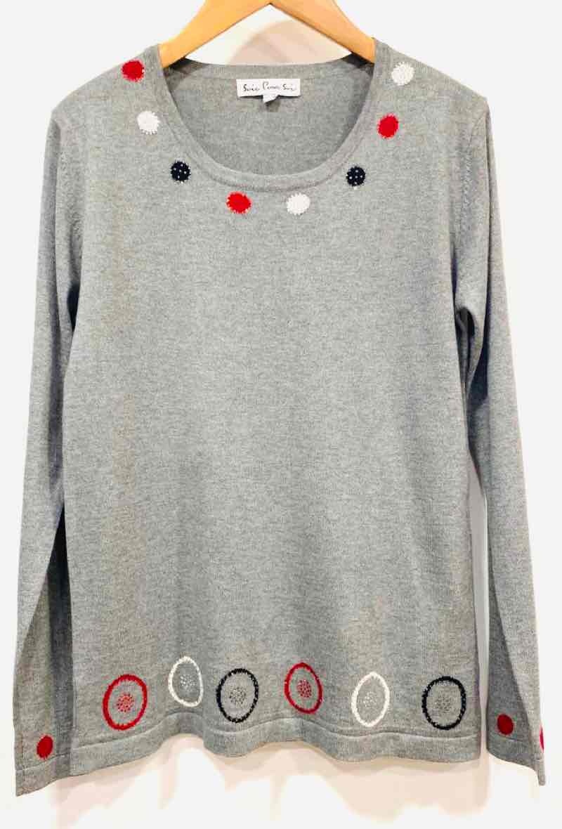Wholesaler Soie pour Soi - Cotton silk sweater with circles