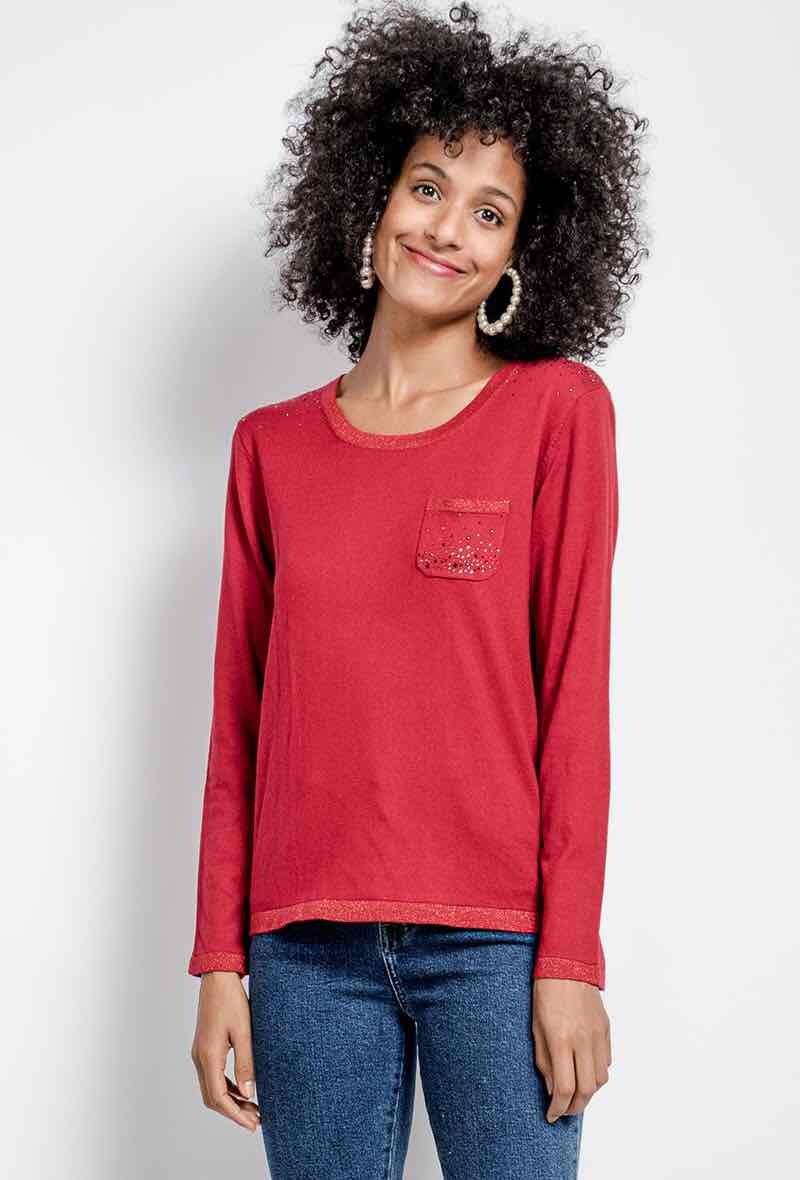 Wholesaler Soie pour Soi - Strass cotton silk sweater
