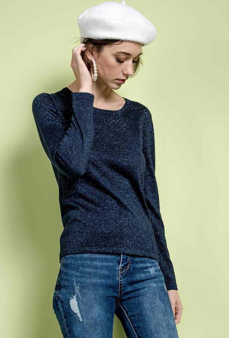 Wholesaler Soie pour Soi - Shiny cotton silk sweater