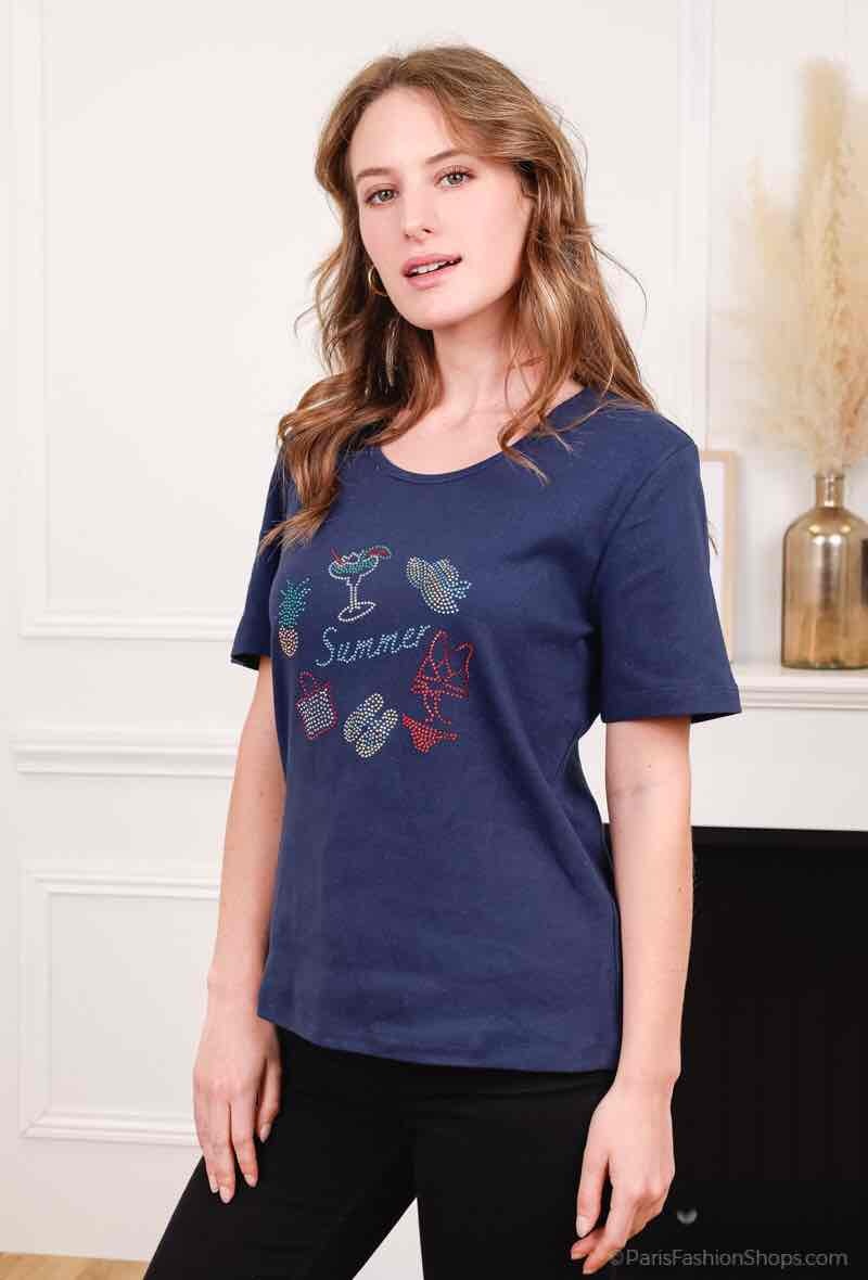Wholesaler Soie pour Soi - T-shirt with strass