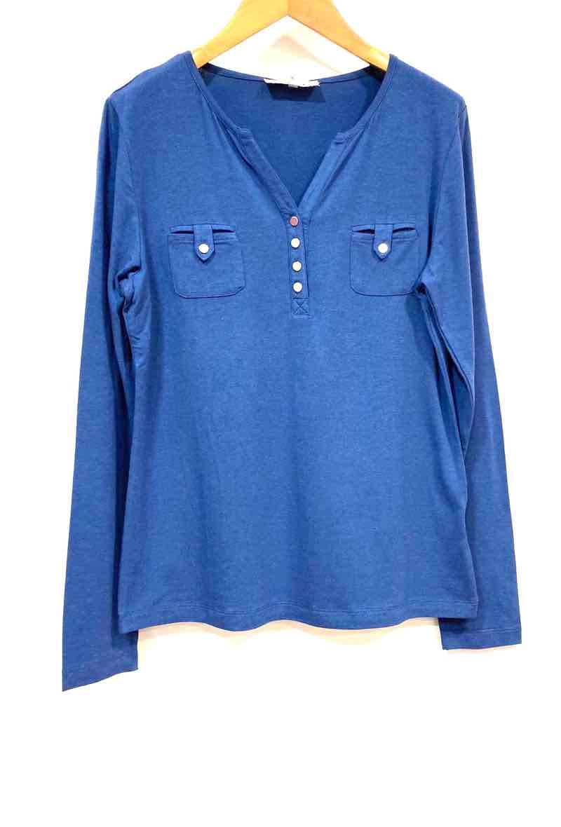 Wholesaler Soie pour Soi - T-shirt with buttoned V neck