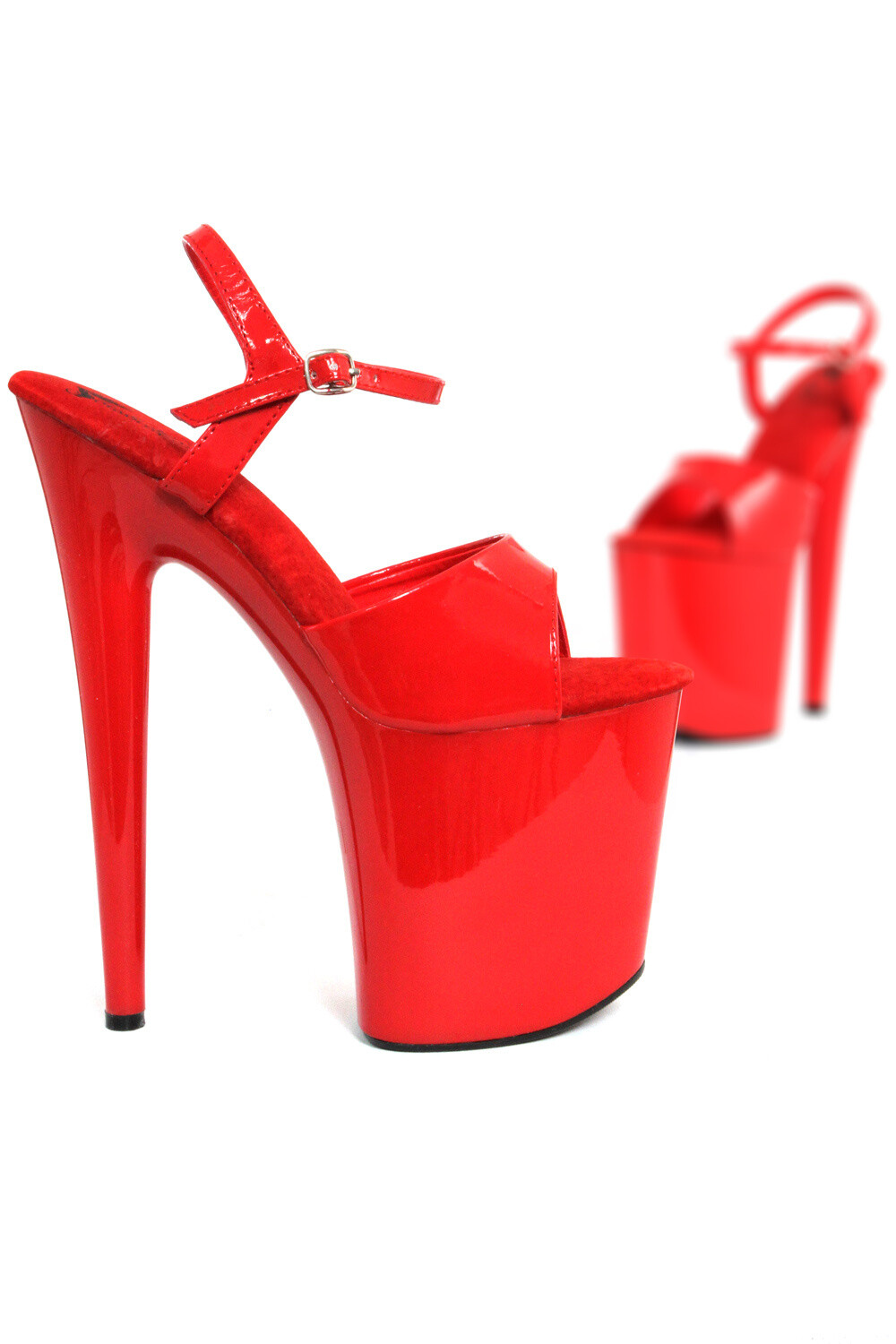 Wholesaler SOISBELLE - Faux patent platform sandals, sky-high heels