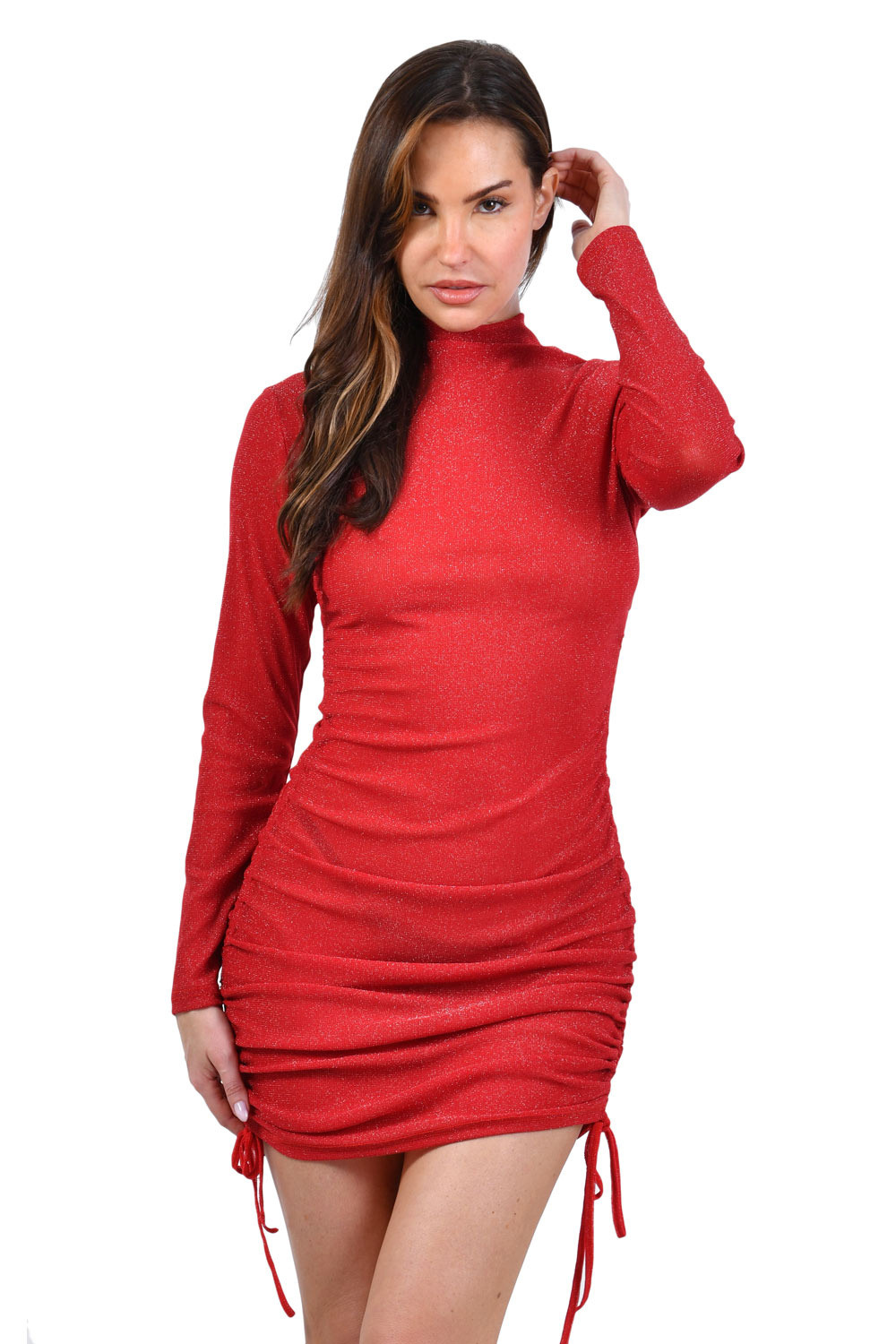 Wholesaler SOISBELLE - Sequined stretch dress with adjustable length