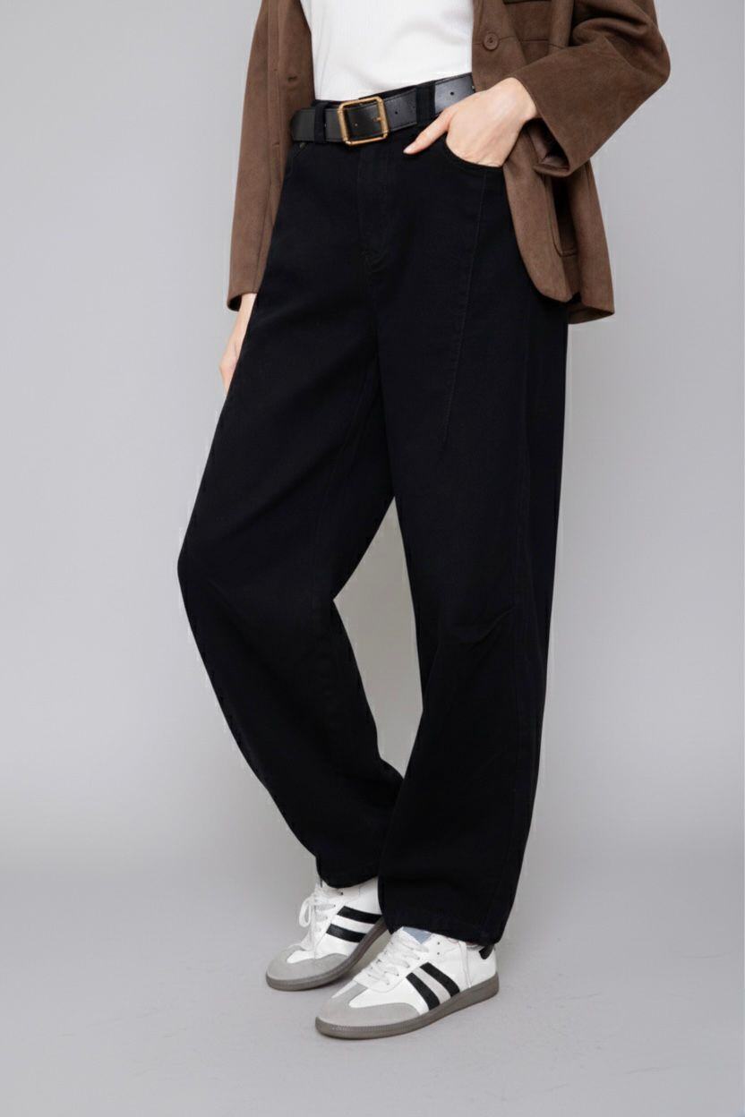 Wholesaler SOKY & SOKA - Balloon Baggy Jeans with Belt