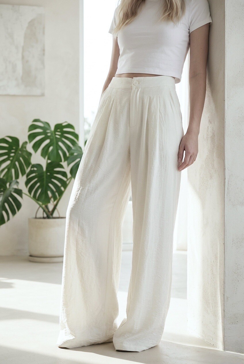 Wholesaler SOKY & SOKA - Riviera Casual Chic Fluid Pants