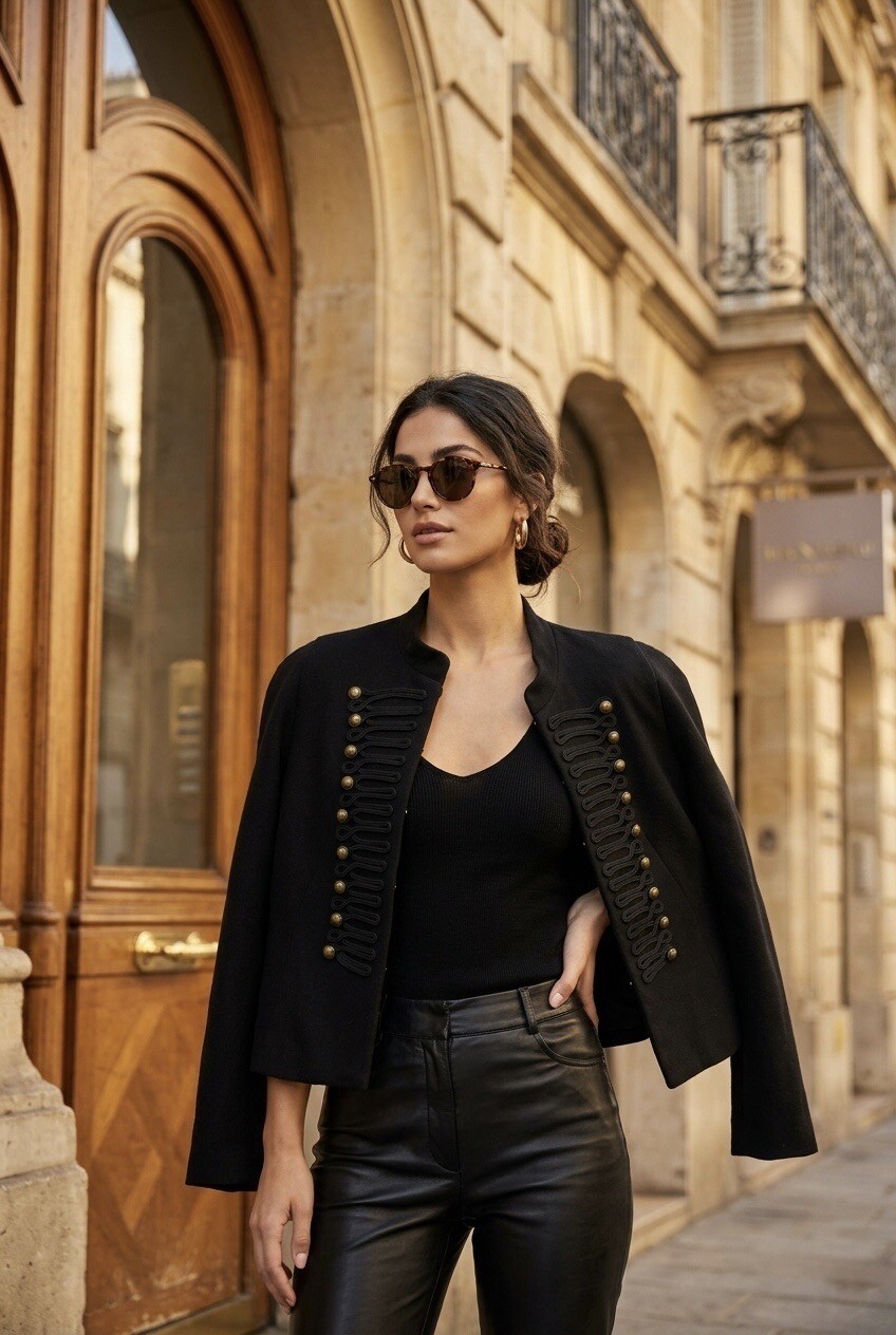 Grossiste SOKY & SOKA - Veste femme officier boutons dorés