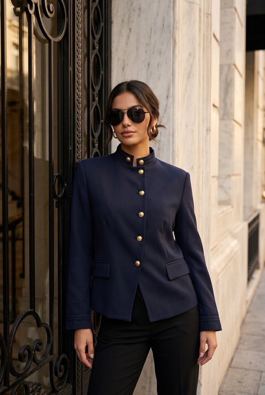 Grossiste SOKY & SOKA - Veste femme officier boutons dorés