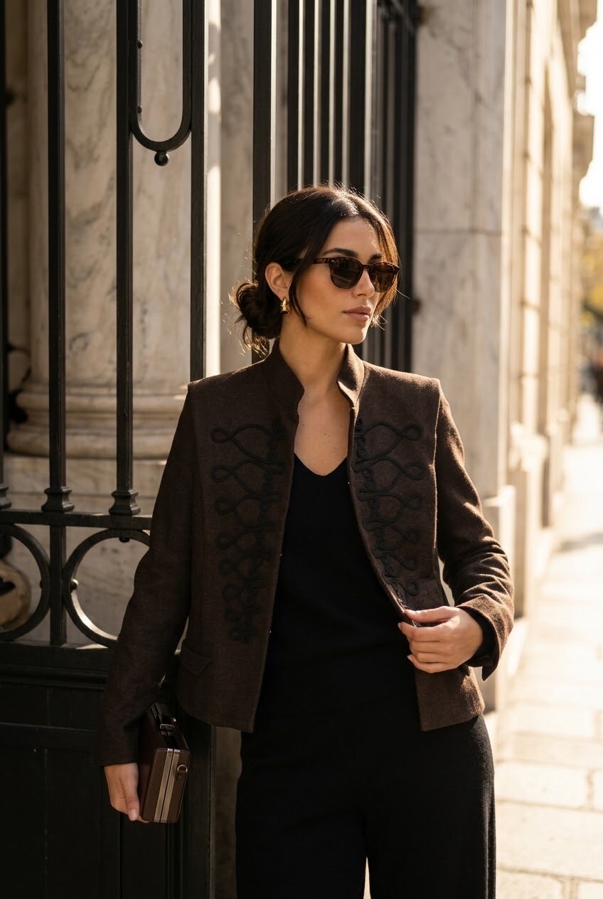 Grossiste SOKY & SOKA - Veste femme officier broderies décoratives