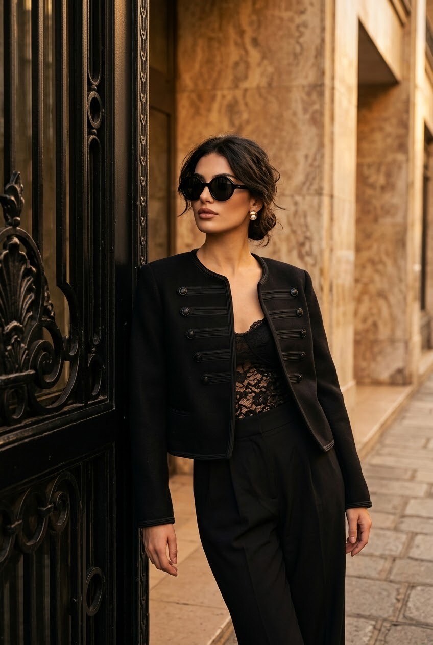 Grossiste SOKY & SOKA - Veste femme officier boutons décoratifs