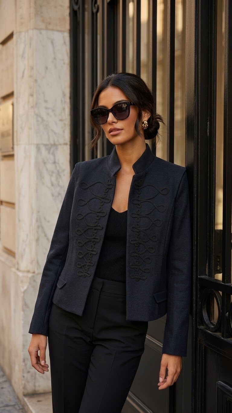 Grossiste SOKY & SOKA - Veste femme officier broderies décoratives