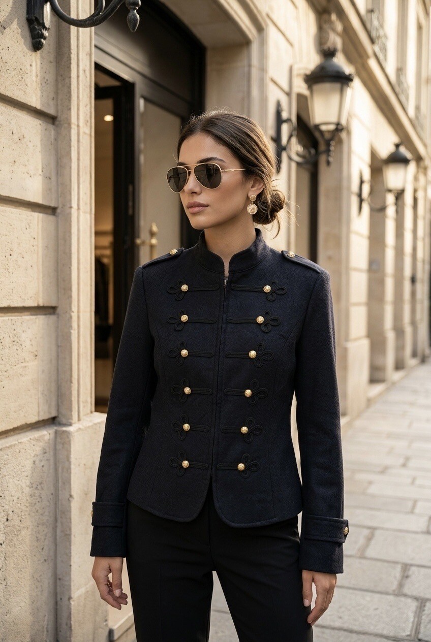 Grossiste SOKY & SOKA - Veste femme officier boutons dorés